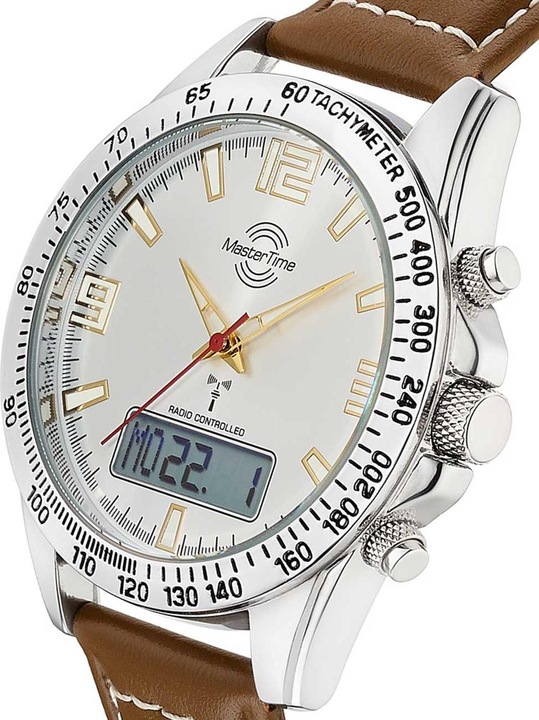 Produktbild Master Time MTGA-10877-42L Sporty Big Date (Funkuhr, Chronograph, 42 mm)