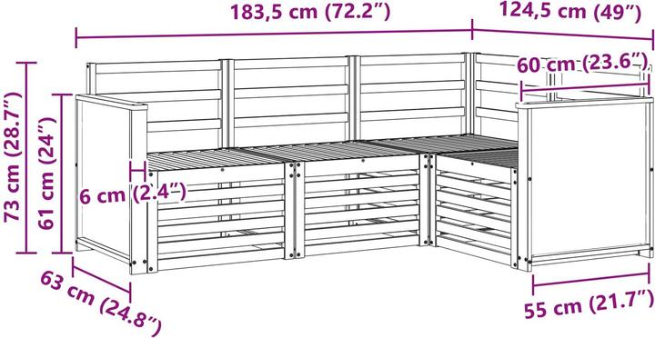 Produktbild vidaXL Outdoor-Sofa