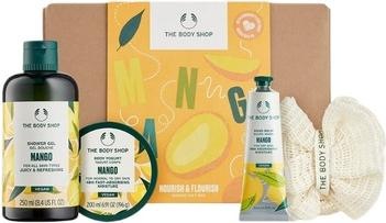Produktbild Body Shop Mango Duschgel 250ml, Mango Body Yogurt 200ml, Body Scrubber (250 ml)