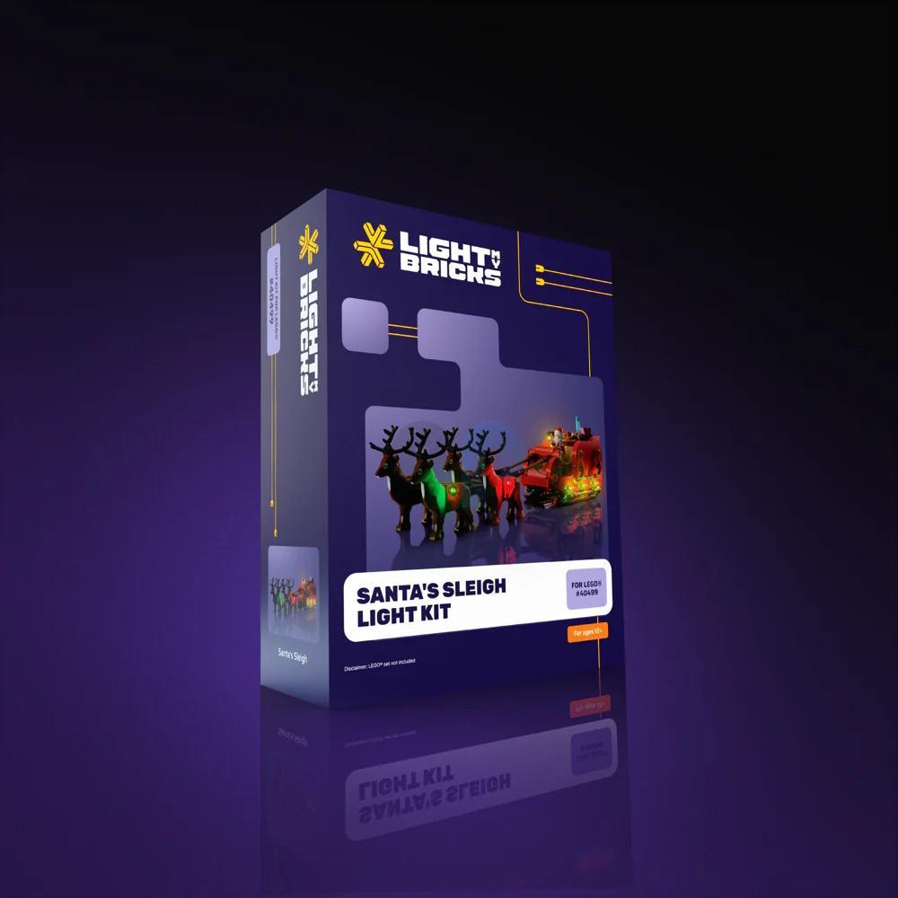 Light my bricks LMB 2.0 LED Licht Set für LEGO 40499 Schlitten des Weihnachtsmanns