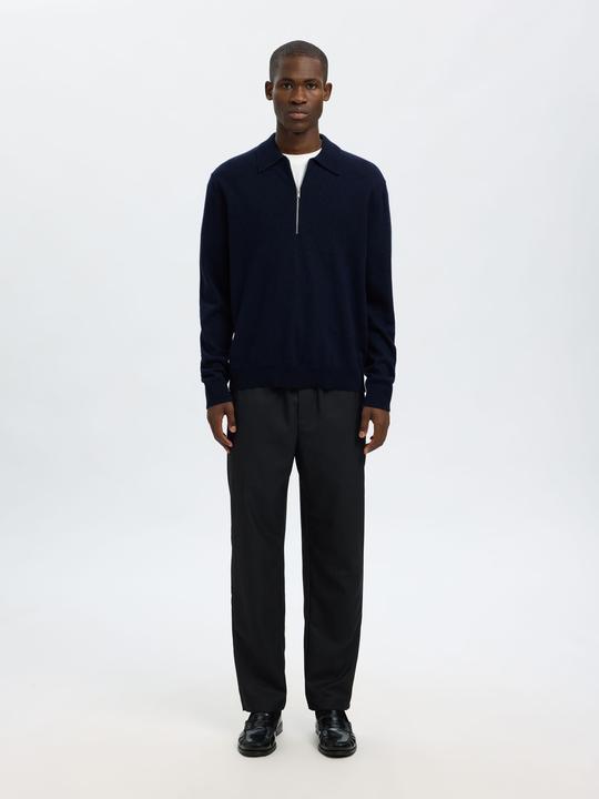 Produktbild Selected 100% Merinowoll Langarm-Poloshirt (L)