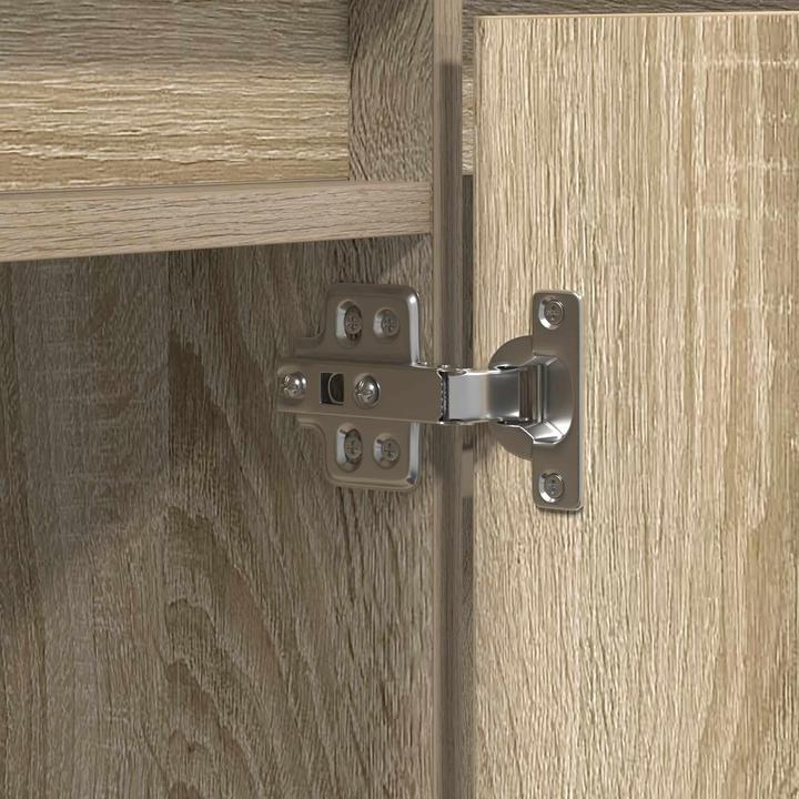Actual product image vidaXL TV cabinet with LED Sonoma oak 180x38x49 cm wood-based material (180 x 38 x 49 cm)