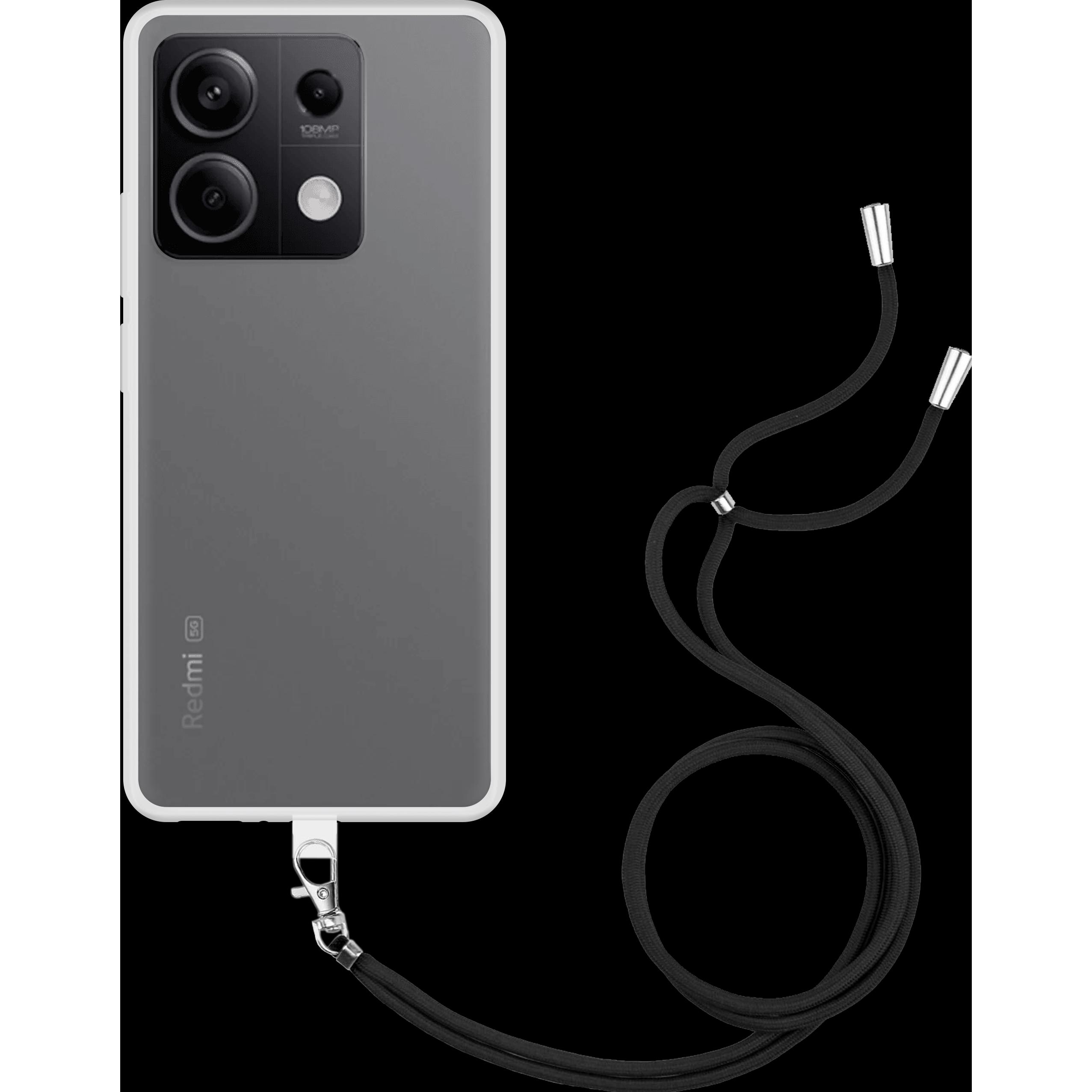 Thumbnail - Cazy Handykette Hülle Kompatibel mit Xiaomi Redmi Note 13 5G - Silikon Handyhülle mit Band Necklace Hülle, Handykette, T...