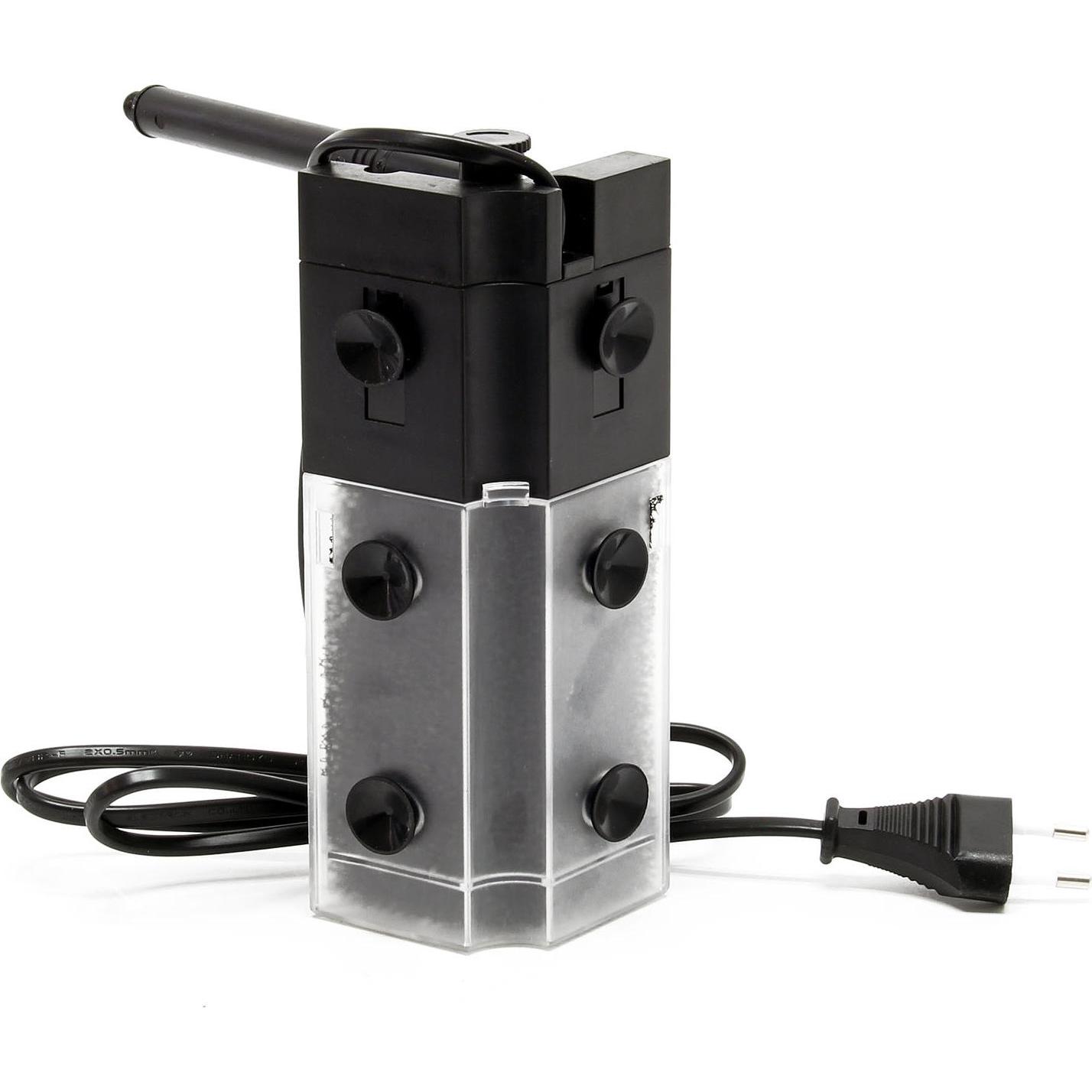 Thumbnail - SunSun JP-092 Innenfilter Aquarium 250 l/h 3W Eckfilter S Aquarium Pumpe bis 40L (40 l, Innenfilter, Süsswasser, Brackwa...