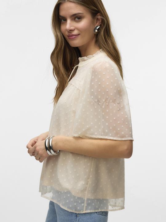 Image du produit Vero Moda Vmleah Ss Lace Top Wvn Ga Noos (S)