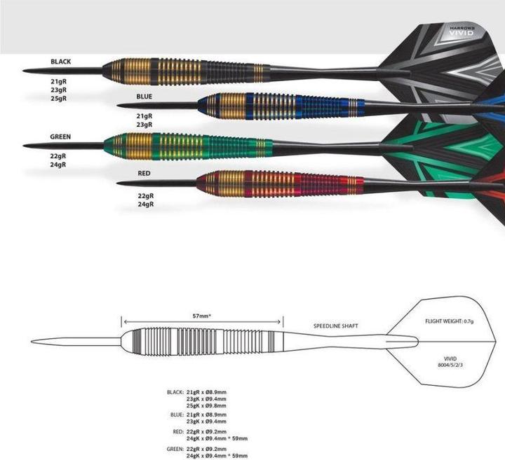 Image du produit Harrows Vivid Brass - Noir (23 g)