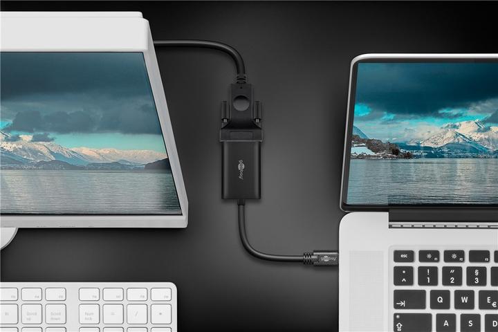 Actual product image Goobay USB-C™ to VGA Adapter (VGA, 20 cm)