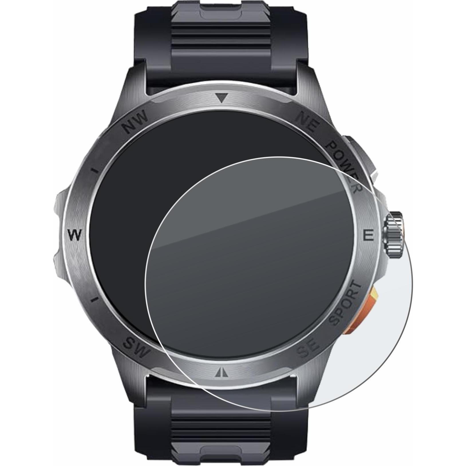Thumbnail - BROTECT Schutzglas Schutzfolie Displayschutz Display Schutz Glas Folie matt, Smartwatch Schutzfolie, Grau