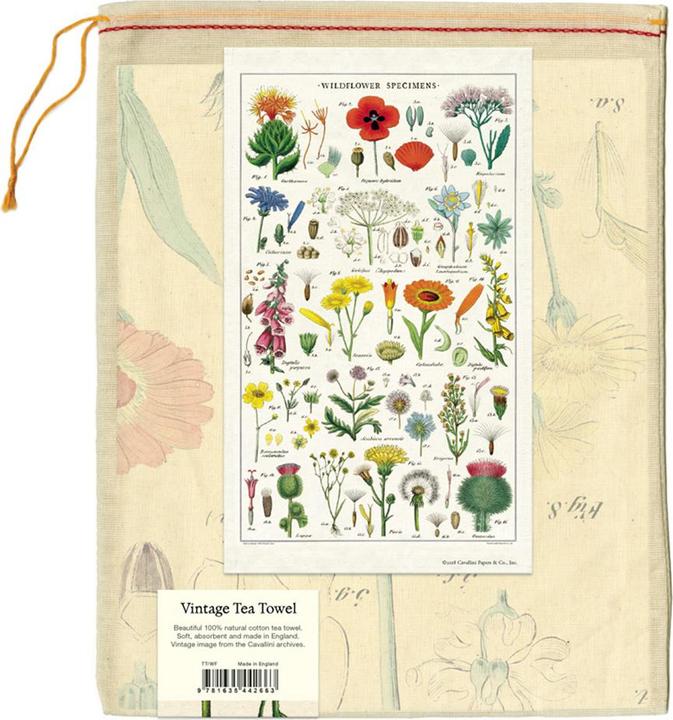 Produktbild Cavallini Handtuch "Wildblumen" (80 x 40 cm)