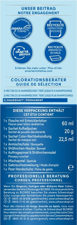 Actual product image Schwarzkopf Super highlights M1 (M1 Super highlights)