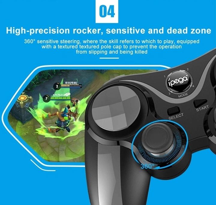 Image du produit Plutoos Wireless Game Controller Gamepad für Android/IOS/Windows Tablet PC BT Joystick V4.2 (Windows, Android, iOS)