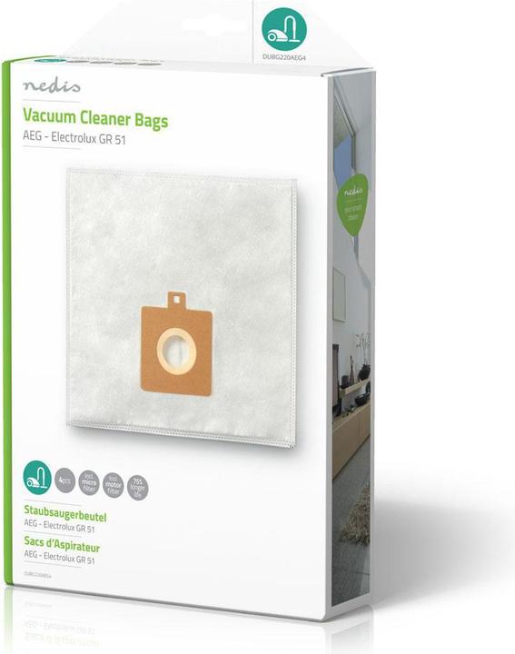 Produktbild Nedis Staubsaugerbeutel für AEG - Electrolux GR 51 (4 x)