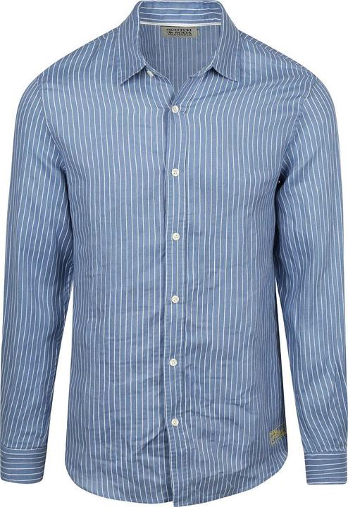 Immagine prodotto Scotch & Soda Camicia Uomo Regular-fit, Infinity White Stripe 410, M (M)