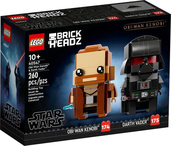 Produktbild LEGO Obi-Wan Kenobi & Darth Vader (40547, LEGO Brickheadz)