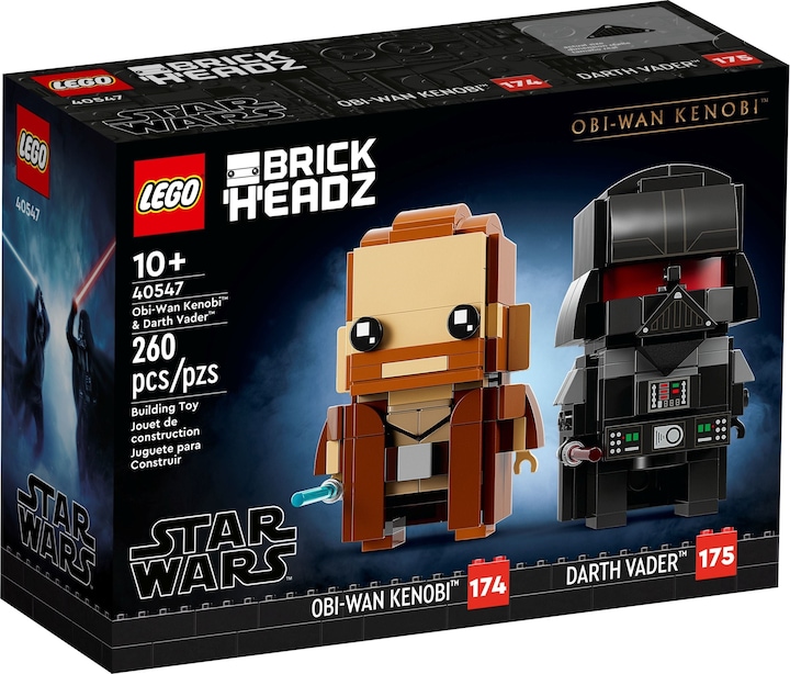Immagine prodotto LEGO BrickHeadz - Obi-Wan Kenobi e Darth Vader (40547, LEGO Brickheadz)