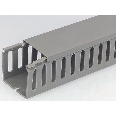 Rs Pro, Kabelschutz + Kabelführung, Slotted trunking standard 8mm 60Wx60H 2m (Kabelkanal, 2000 mm)