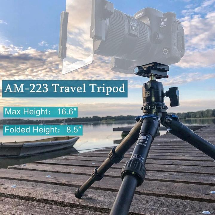 Productafbeelding Sirui Ministatief met 360° Balhoofd, Arca Swiss snelsluiting, Compact Reisontwerp