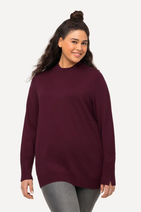 Produktbild Ulla Popken Pullover, Stehkragen, Langarm, Rippbündchen (62)