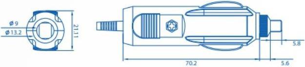 Image du produit Teltonika Alimentation électrique automobile, 4 broches