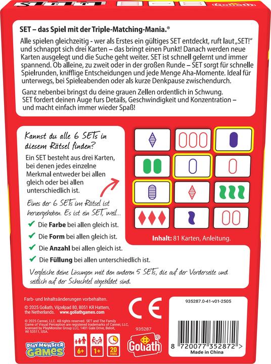 Produktbild Goliath Toys Set (Deutsch, 1 - 8 Spieler)