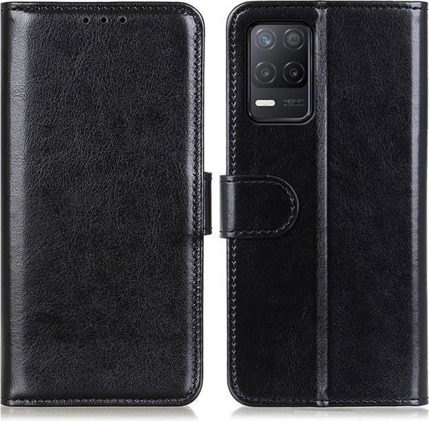 Actual product image MU Classic Crazy Horse Leather Bookcover Series (Realme 8 5G)