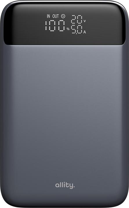 Image du produit Allity power bank APB-200 PD for laptop QC 130W 20000 mAh gray (19200 mAh, 130 W, 74 Wh)