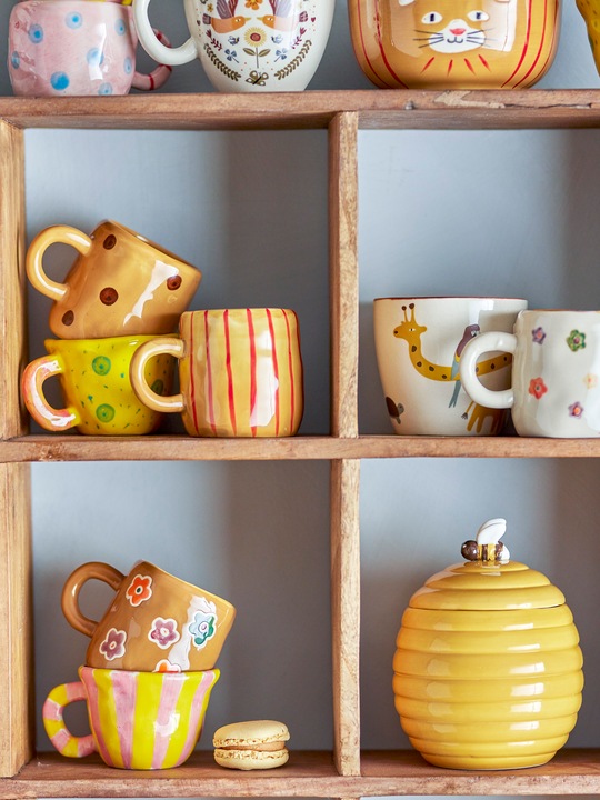 Actual product image Bloomingville Mini MINI - Belina Cup, Nature, Stoneware (82058182) (200 ml, 12 x)