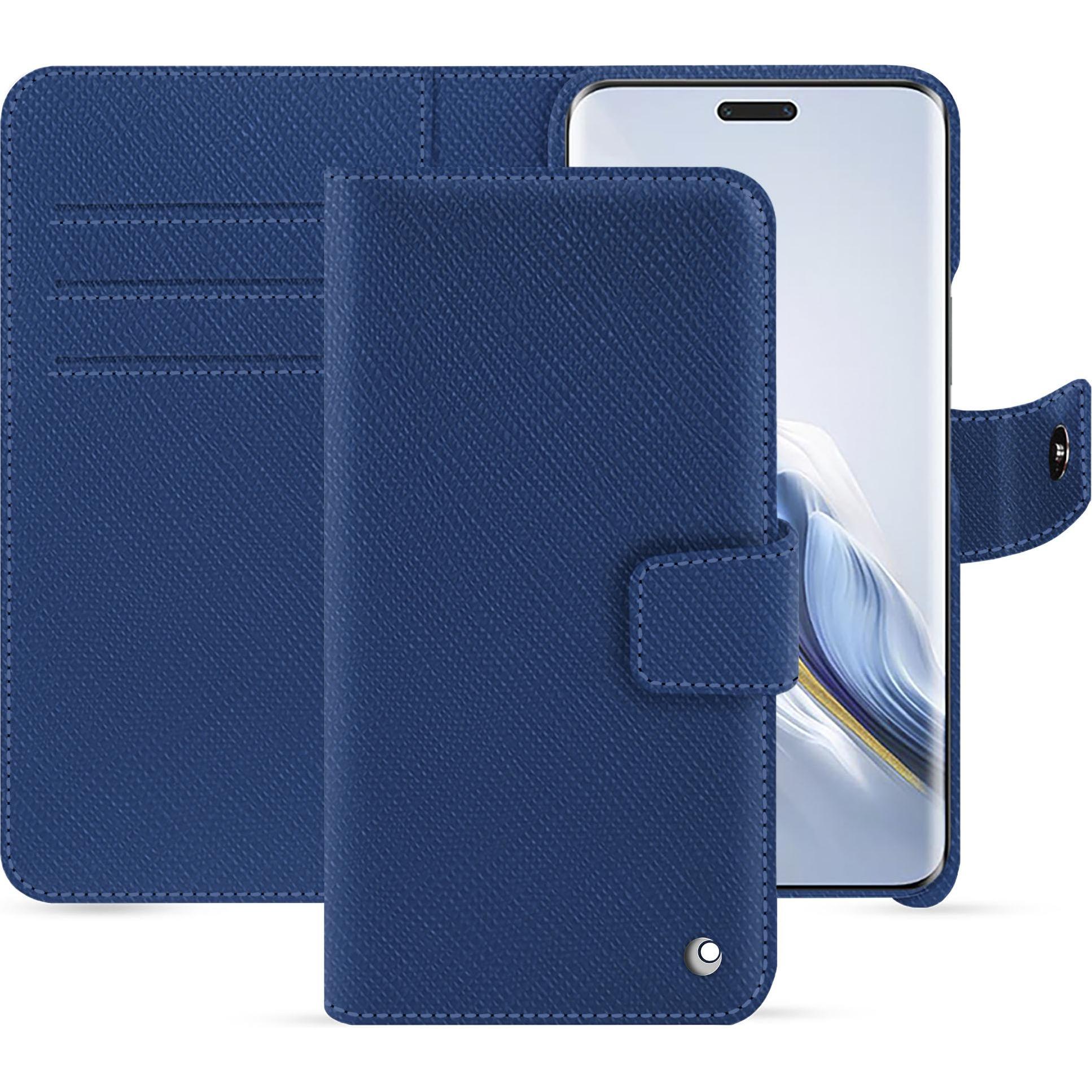 Noreve Lederschutzhülle Honor Magic6 Pro (Honor Magic6 Pro), Smartphone Hülle, Blau