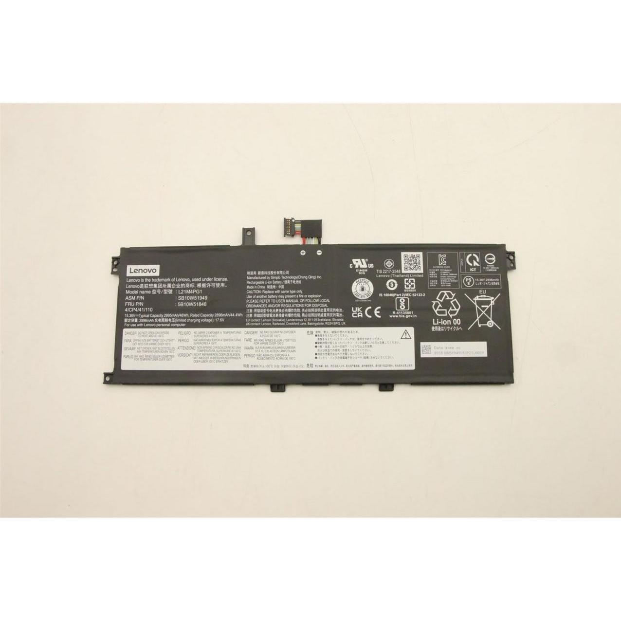 Lenovo BATTERY Internal, 4c, 46Wh (4 Zellen), Notebook Akku