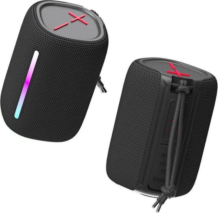 Produktbild Forever Bluetooth Lautsprecher BS-10 LED schwarz (5 h, Akkubetrieb)