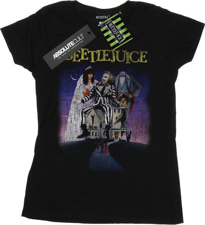 Produktbild Beetlejuice Distressed Poster TShirt aus Baumwolle (XL)