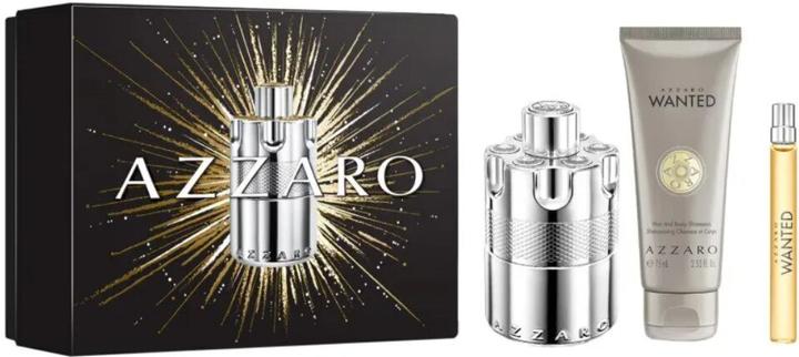 Actual product image Azzaro Wanted Eau de Parfum 100ml Set + Eau de Parfum 10ml + Shower Gel