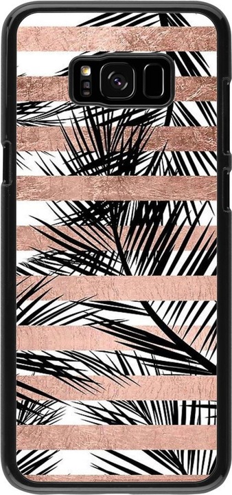 Produktbild PhoneLook Hülle Palm trees gold stripes (Samsung Galaxy S8+)