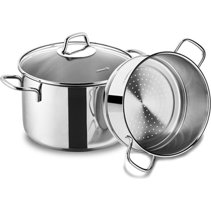 Korkmaz Puodas virimui garuose Perla KRA1521 (20 cm, Kochtopf, Edelstahl) (995120785M)