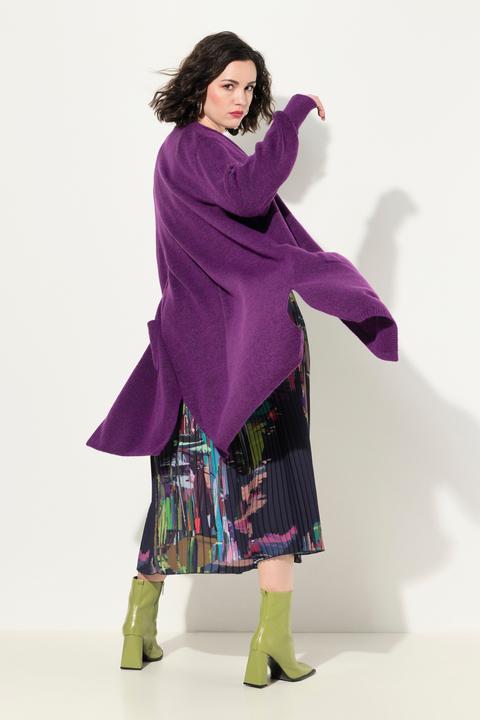 Actual product image Ulla Popken Oversized Open Shape Long Sleeve Cardigan (46, 48)