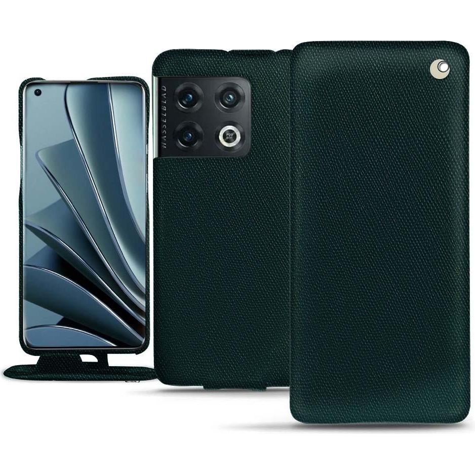 Noreve Lederschutzhülle vertikal (OnePlus 10 Pro), Smartphone Hülle, Grün