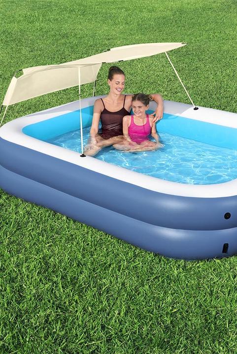 Actual product image Bestway Pool 2 chambers rectangular with roof
