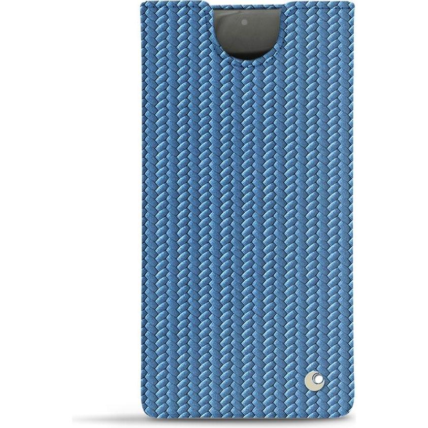 Noreve Lederschutzhülle (Samsung Galaxy Note 10), Smartphone Hülle, Blau