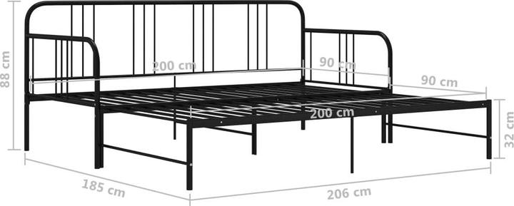 Image du produit vidaXL Schlafsofa-Gestell (90 x 200 cm)