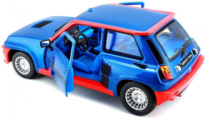 Actual product image Bburago Renault 5 Turbo blue/red 1:24