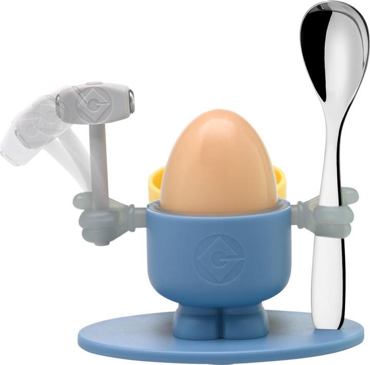 Produktbild WMF Kinder Eierbecher mit Löffel Minions Kunststoff Edelstahl (1 x)