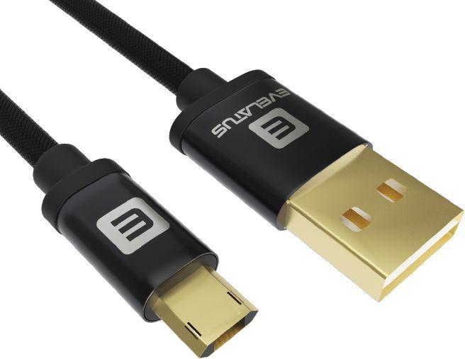 Produktbild Evelatus Data cable Micro USB EDC02 dual side gold plated connectors (1 m)