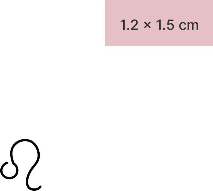 Produktbild minink Temporäres Tattoo – Sternzeichen Löwe