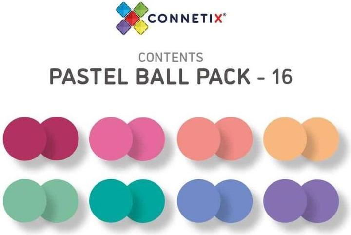 Produktbild Connetix CON-EU-P16B - 16 Pc Pastel Replacement Ball Pack