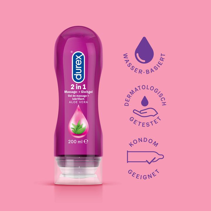 Actual product image Durex Play Massage 2 in 1 (200 ml)
