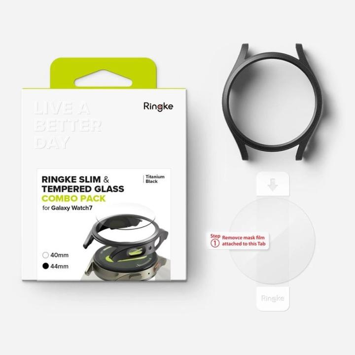 Immagine prodotto Ringke Custodia in vetro sottile e temperato + set di vetri 44 mm