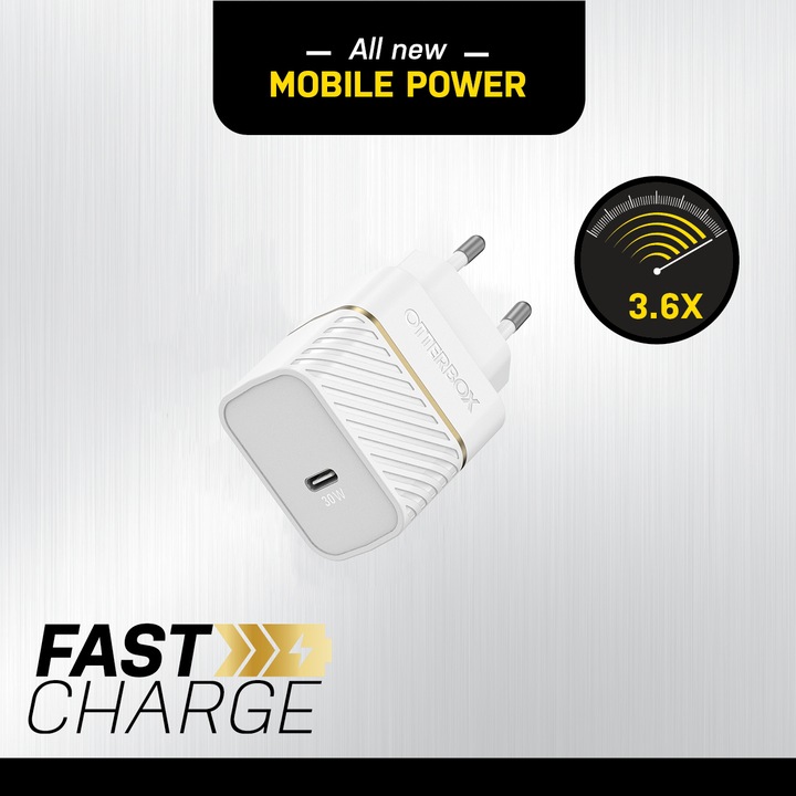 Actual product image OtterBox EU Fast Charge Wall Charger (20 W)