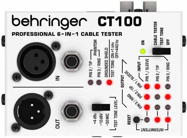 Behringer Square Kabeltester CT100 (Testeur de câbles audio)