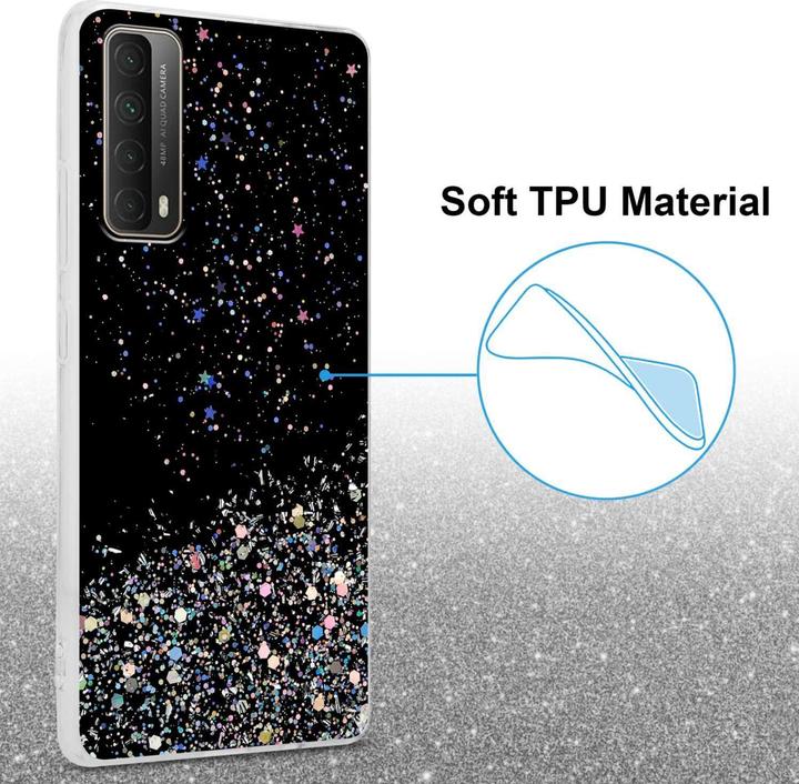 Actual product image Cadorabo Bumper Case for Huawei P SMART 2021 TPU funkelnder Glitter (Huawei P Smart (2021))
