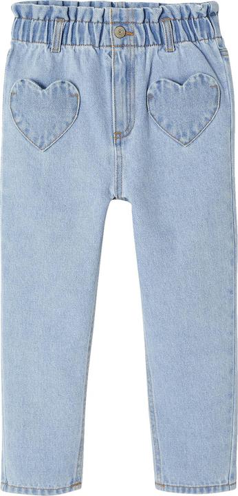 Produktbild Vertbaudet Mädchen Paperbag-Jeans mit Herz-Taschen (104)